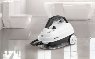 Aparat de curatat cu aburi Fakir Max Steam cu abur, 1500W, 5 Bar, 1.6 L, incalzire 10 min, 12 accesorii, Alb - Img 4