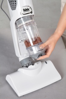 Aspirator vertical si curatare cu abur Fakir Room Master 2in1, 1550 W abur, Rezervor apa 550 ml, Rezervor praf 340 ml, 2 paduri microfibra, Alb - Img 5