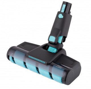 Aspirator vertical si mop Fakir Bolt X Plus Aqua 8472, 550W, 28,8 V, HEPA13 (filtrare 99.9%), autonomie max 1h, 4 trepte de filtrare, Tub flexibil, Ecran LED touch, Recipient praf 600ml, Acumulator detasabil, Perie cu LED, Negru - Img 4