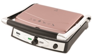 Gratar electric Fakir N Joy, 2000 W, Placi detasabile antiaderente, Deschidere 180°, Termostat Reglabil, Roz - Img 1