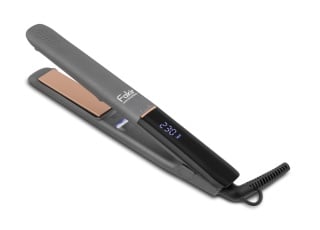 Placă de îndreptat părul Fakir Ion Fusion, Ceramică cu ulei de Argan, Ionizare Nano Water, 10 setări temp. (140°C-230°C), LCD, Memorie temp., Cablu rotativ 360°, Husă inclusă, Antracit - Img 1