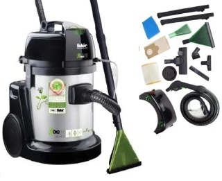 [RESIGILAT] Aspirator profesional cu spalare 9800 S Öko Power - FAKIR Germania, 1600W, 22 litri, Injectie-extractie, 5 bari, ideal pentru tapiterii si mocheta, Inox