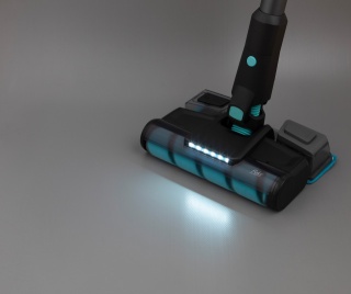 [RESIGILAT] Aspirator vertical si mop Fakir Bolt X Plus Aqua 8472, 550W, 28,8 V, HEPA13 (filtrare 99.9%), autonomie max 1h, 4 trepte de filtrare, Tub flexibil, Ecran LED touch, Recipient praf 600ml, Acumulator detasabil, Perie cu LED - Img 6