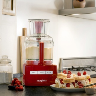 Robot multifunctional Magimix CS5200XL Premium, 1100W, Motor profesional cu 30 ani garantie, 3 boluri (3.6L/2.6L/1.2L), Viteza automata, Fabr. in Franta, Rosu, PRODUS RESIGILAT - Img 7