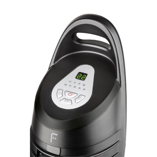 Ventilator turn Fakir TVL 90 BS, 3+1 viteze, 90W, Telecomandă, Termometru, Display digital, Timer, Gri/Negru - Img 2