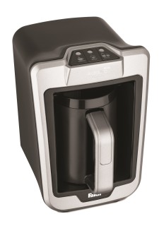 Aparat cafea turceasca Fakir Kaave Trio Cafea&Lapte, Luminasense Technology, 735W, Capacitate 280ml (1-4 cesti), Control digital, Avertizare sonora, Argintiu - Img 3