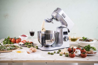 Mixer planetar profesional Espressions MixMaster Combo 1200 W, Bol inox 4.5L, Accesoriu pentru tocat carne, 12 viteze, Inox - Img 5
