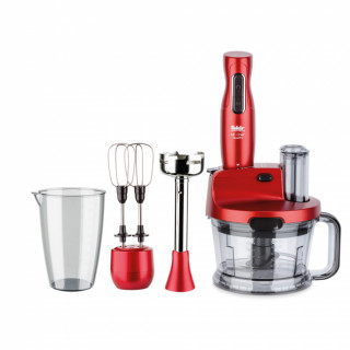 Mixer vertical Fakir Mr. Chef Quadro, 1000 W, Tocator 1,5l, Teluri inox, Tija cu 4 lame inox, Vas 900 ml, Rosu - Img 1