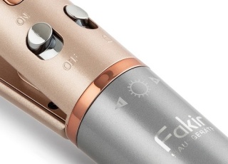 Placă de îndreptat părul Fakir Glow Keratin, 44W, Plăci 3D ceramice mobile cu Keratină și Ulei de nucă de cocos, Ionizare, 12 setări temp. (120°C-230°C), Afișaj digital LED, Încălzire rapidă în 40 secunde, Oprire automată, Cablu 360°, 2.5m, Roz metalizat - Img 3