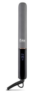 Placă de îndreptat părul Fakir Ion Fusion, Ceramică cu ulei de Argan, Ionizare Nano Water, 10 setări temp. (140°C-230°C), LCD, Memorie temp., Cablu rotativ 360°, Husă inclusă, Antracit - Img 2