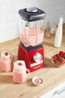 Power Blender 4 MAGIMIX, 1300 W, 22,000 rpm, vas din sticlă 1,8 L, 3 ani garanție, roșu - Img 6
