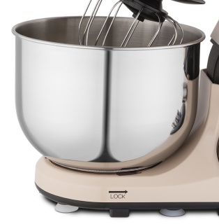 Robot de bucatarie Fakir Magichef, 1200W, Bol 4 L inox, 3 accesorii inox, 6 Viteze - Pulse, Angrenaje metalice, Roz - Img 7