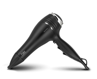 Uscător de păr Fakir Black Pearl 2200W, Motor DC, 2 viteze, 3 trepte de temperatura, Ionizare, 2 accesorii: difuzor, concentrator, Negru - Img 3