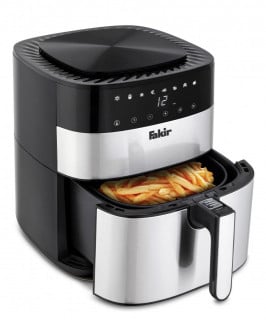 Airfryer/Friteuza cu aer cald Fakir Uno Chefry 5L, 1750W, Ecran digital, 200 °C, 8 programe de gatire presetate (inclusiv deshidratare), Timer, Negru - Img 1