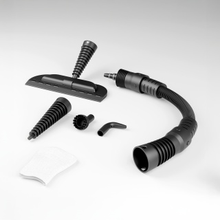 Aparat de curatat cu aburi CleanKoala CK-HS 1350W, pentru baie, bucatarie, rosturi, geamuri, oglinzi, tapiterii si zone greu accesibile, 3.5 bar, rezervor 550 ml, incalzire 15 sec., 30 min, cablu 6 m, Negru/Albastru - Img 9