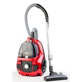 Aspirator fără sac Fakir Veyron Turbo Öko, 850W, 2.5 l, Filtru EPA, Rază de acțiune 8 m, Perie Turbo, Accesorii incluse, Culoare Roșu