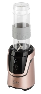 Blender personal Fakir Dynamic, 600W, 2 Vase (570 ml si 400 ml), Rasnita, Cutite inox, fara BPA, Roz - Img 2
