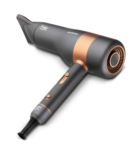 Uscător de păr Fakir Ion Booster, Motor digital AC 2000W, Ionizare, Reglare continuă viteză, 3 trepte temperatură, LCD, Aer rece, Difuzor și concentrator incluse, Cablu 2.5m, Antracit - Img 7