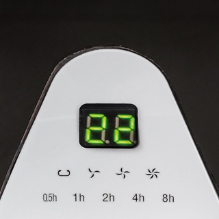 Ventilator turn Fakir TVL 90 BS, 3+1 viteze, 90W, Telecomandă, Termometru, Display digital, Timer, Gri/Negru - Img 4