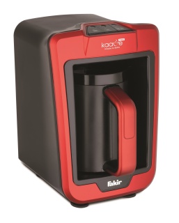 Aparat cafea turceasca Fakir Kaave Trio Cafea&Lapte, Luminasense Technology, 735W, Capacitate 280ml (1-4 cesti), Control digital, Avertizare sonora, Rosu - Img 1