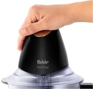 Fakir tocator chopper Storchop, 700W, 1,25L, Lame inox duble, Cupru - Img 5