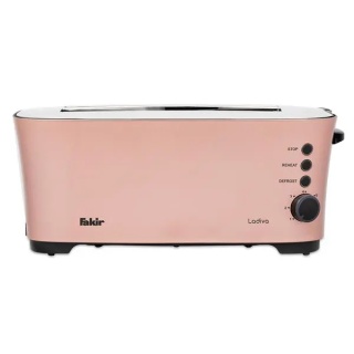 Prajitor de paine Fakir Ladiva, 1350 W, 4 felii, Grad de rumenire ajustabil, 7 trepte, Inox, Functie dezghetare, Roz - Img 2