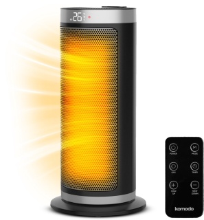 Aeroterma ceramica Komodo Cozi+ 2000 W, 20 m2, Timer, Oscilatie 90°, negru - Img 10