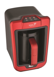 Aparat cafea turceasca Fakir Kaave Trio Cafea&Lapte, Luminasense Technology, 735W, Capacitate 280ml (1-4 cesti), Control digital, Avertizare sonora, Rosu - Img 2