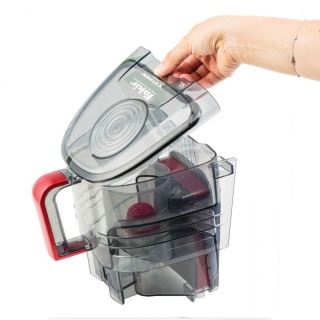 Aspirator fără sac Fakir Veyron Turbo Öko, 850W, 2.5 l, Filtru EPA, Rază de acțiune 8 m, Perie Turbo, Accesorii incluse, Culoare Roșu - Img 5