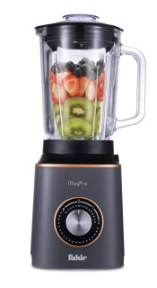 Blender Fakir Mixypro 1.5L, Vas rezistent din sticla, 3 Programe, Lama cu 6 cutite, 800W, Antracit - Img 1