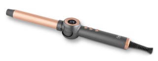 Ondulator de păr Fakir Ion Fusion, Capăt pliabil, Ceramică cu ulei de Argan, Ionizare, 10 setări temp. (120°C-210°C), Afisaj LCD, Blocare temperatură, Oprire automată, Husă și mănușă incluse, Antracit - Img 3