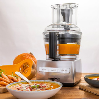 Robot multifunctional MAGIMIX CS3200XL, 650W, Motor profesional cu 30 ani garantie, 3 boluri (2.6L/2.2L/1.2L), Viteza automata, Fabr. in Franta, Crom, PRODUS RESIGILAT - Img 7