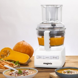Robot multifunctional MAGIMIX CS3200XL, 650W, Motor profesional cu 30 ani garantie, 3 boluri (2.6L/2.2L/1.2L), Viteza automata, Fabr. in Franta, Alb - PRODUS RESIGILAT - Img 7