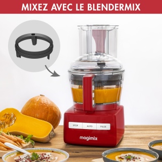 Robot multifunctional Magimix CS5200XL, 1100W, Kit cuburi CADOU, Motor profesional cu 30 ani garantie, 3 boluri (3.6L/2.6L/1.2L), Viteza automata, Fabr. in Franta, Rosu - Img 3