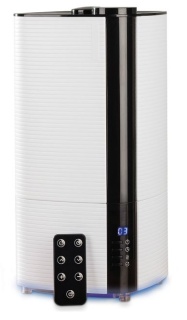 Umidificator ultrasunete Fakir Airwell, rezervor 4 l, 300 ml/h, Senzor de umiditate, Higrostat, Filtru ceramic, Afisaj LCD, Iluminare speciala, Telecomanda, Timer, PRODUS RESIGILAT - Img 2