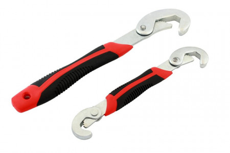 Set 2 chei universale multifunctionale de tip "carlig", din metal rezistent, 9-32mm, AVX-AG476A
