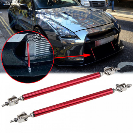 Set 2 Tije din Aluminiu reglabile pentru Consolidare Spoiler, lungime 15cm, culoare Rosu