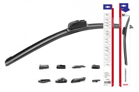 Stergator parbriz FLAT cu 8 adaptoare 13 "(330mm) Multiconnect