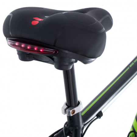 Scaun pentru bicicleta model SPORT, din spuma, cu stop LED incorporat, culoare Neagra