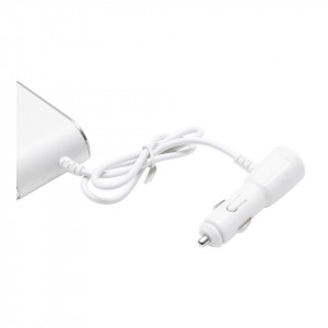Adaptor bricheta auto tripla 12/24V, iluminata LED, cu intrerupator individual si 1 port USB, 5V, 2.1A - Img 5
