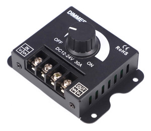 Dimmer LED cu reglaj manual, 12V - 24V, 360W - 720W, 30A - Img 3