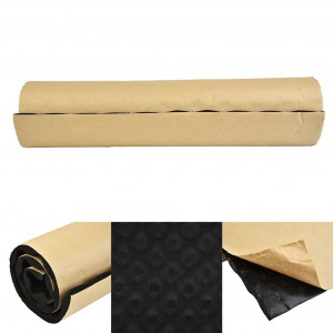 Material insonorizant auto adeziv reliefat, dimensiune 80cm x 50cm x 15mm, culoare Neagra - Img 5