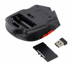 Mouse Optic Gaming Wireless, 1600 DPI, culoare Gold - Img 3