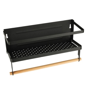 Raft magnetic de frigider 2in1, pentru condimente si prosop de bucatarie - Img 5