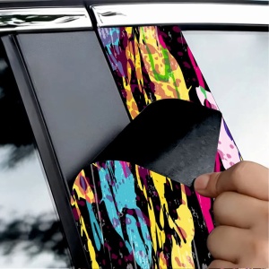 Set 2 stickere decorative pentru stalpii usilor, print autoadeziv de inalta rezolutie, dimensine 2 buc x 50 x 22 cm , cod: AVX-SSU-19 - Img 3