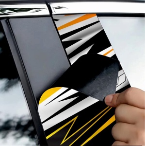 Set 2 stickere decorative pentru stalpii usilor, print autoadeziv de inalta rezolutie, dimensine 2 buc x 50 x 22 cm , cod: AVX-SSU-24 - Img 3