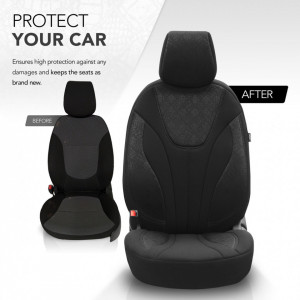 Set huse scaun auto PREMIUM, Universale, nefractionate, OTOM RUBY DESIGN 1201 - Img 7