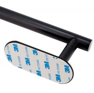 Suport confortabil din oțel pentru prosop, lungime 40 cm, culoare Neagra - Img 4