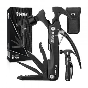 Unealta de supravietuire 12-in-1, model "Hammer Multi-tool" pentru camping, calatorii, offroad, ATV, SSV, model AVX-WT-MT-PRO-6 - Img 1
