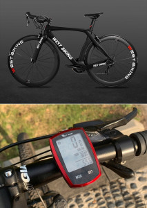 Vitezometru Digital, wireless, waterproof, pentru bicicleta cu roti intre 14 - 29 inch, model AVX-WT-YS-589 - Img 4